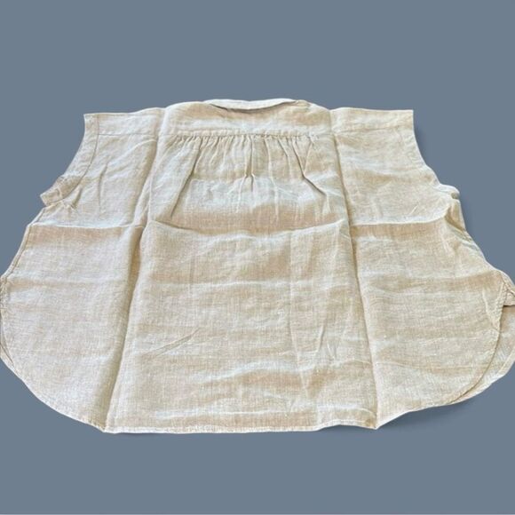 J. Crew New Capitaine shirt in Baird McNutt Irish linen Flax Size M NWT CG943 - Picture 6 of 10